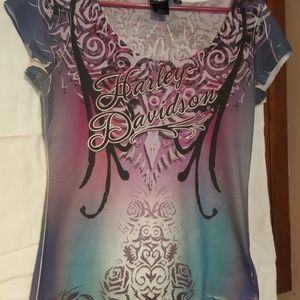 Harley Davidson Cap Sleeve Top